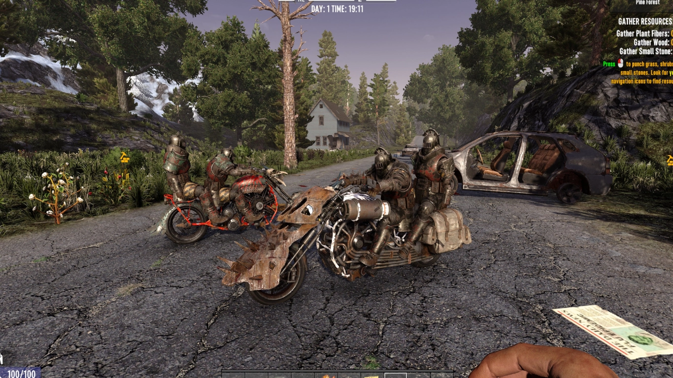 Motorrad in 7 Days to Die – schneller Loot-Runner mit grossem Stauraum