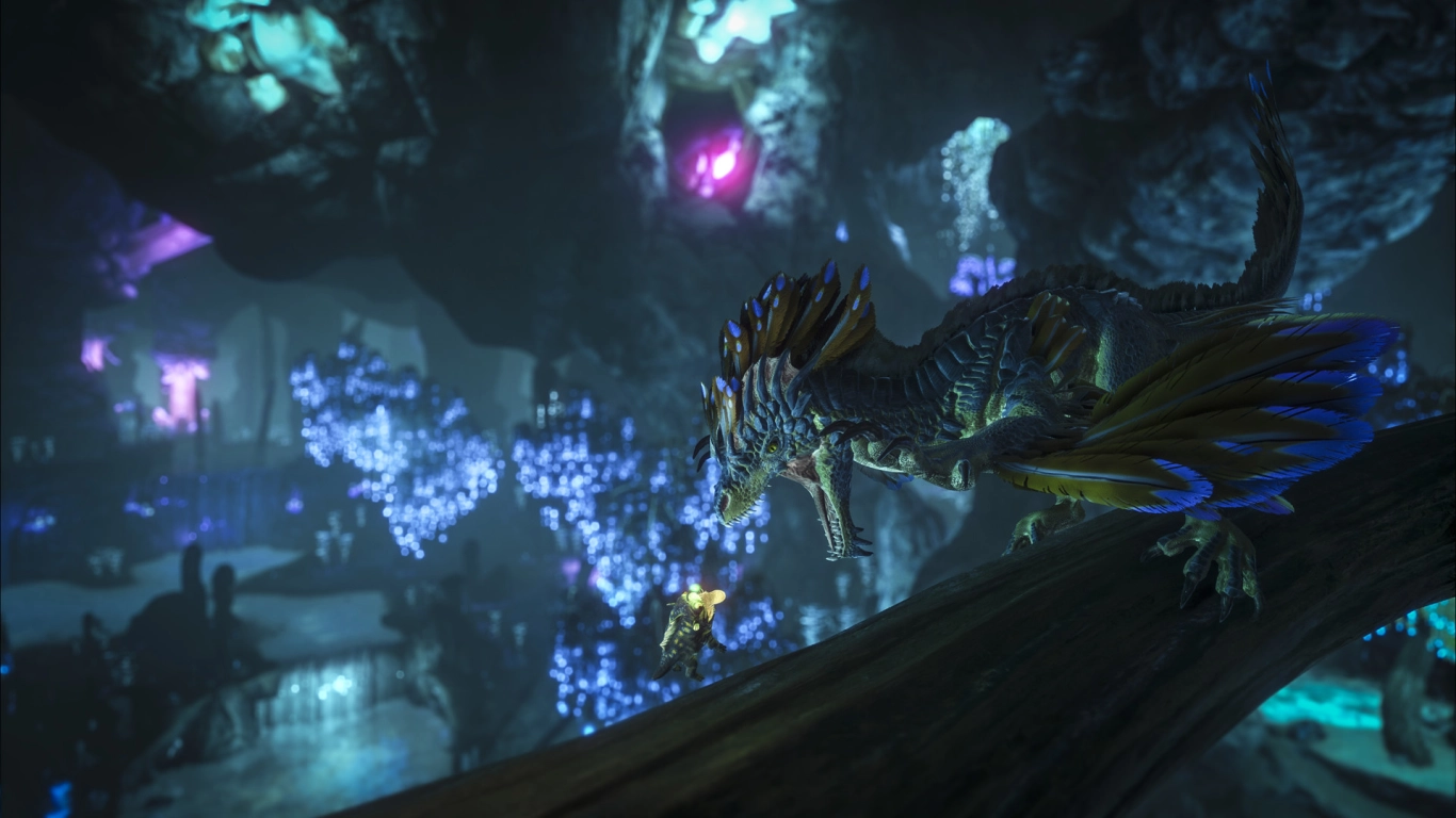 Bioluminescente biomen, neonlichten en sci‑fi‑horror in ARK Aberration