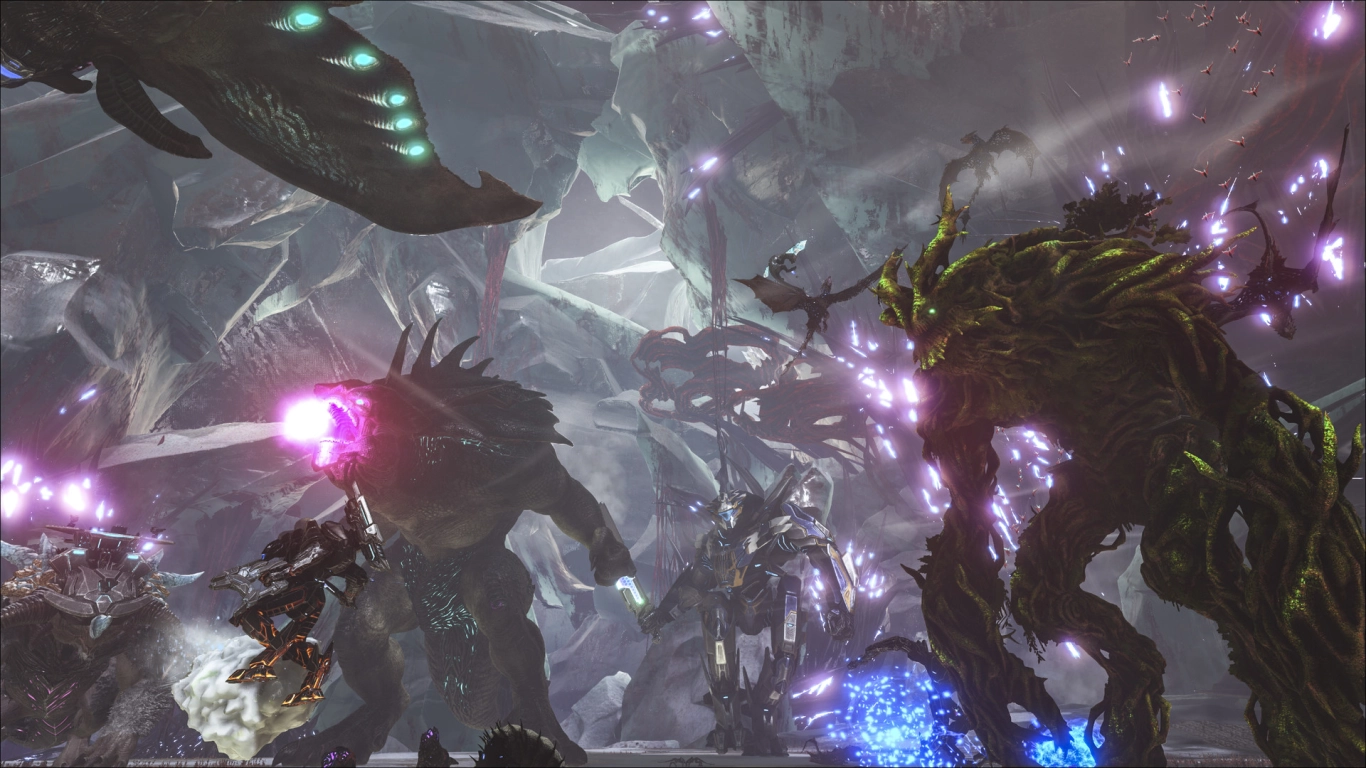 Nieuwe wezens in ARK Extinction: Enforcer, Gasbags, Velonasaur, Gacha, Snow Owl en Managarmr