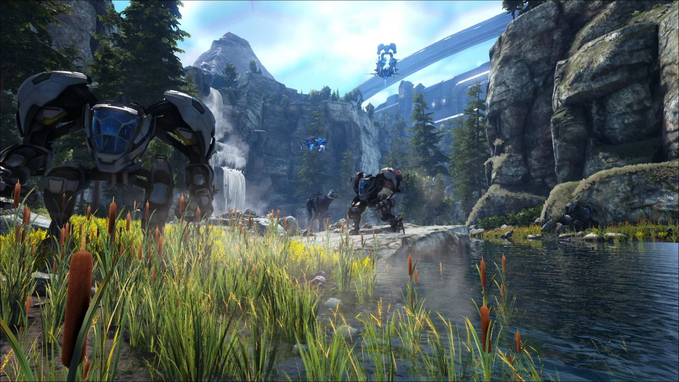 ARK Genesis baasgevecht: Corrupted Master Controller in de simulatie