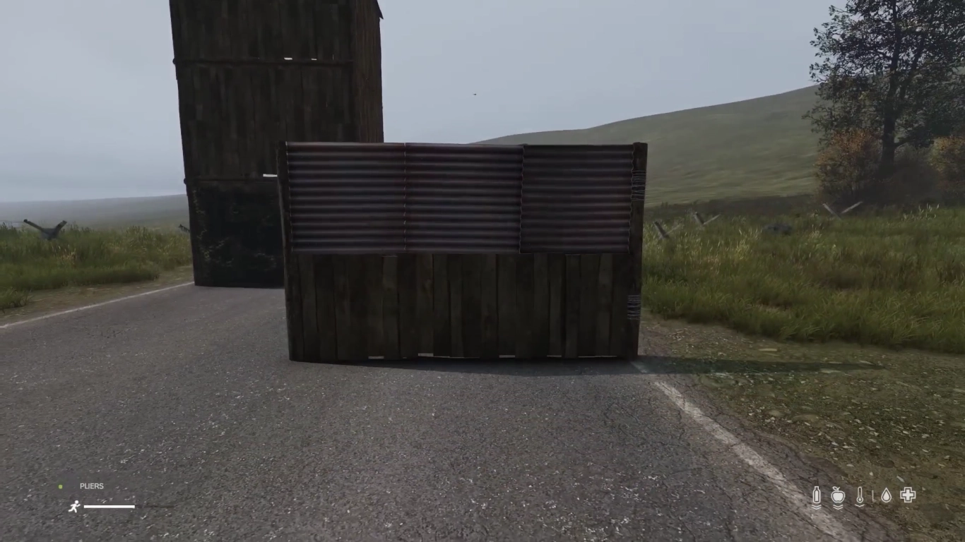 Staketbygge som skyddsmekanism i DayZ