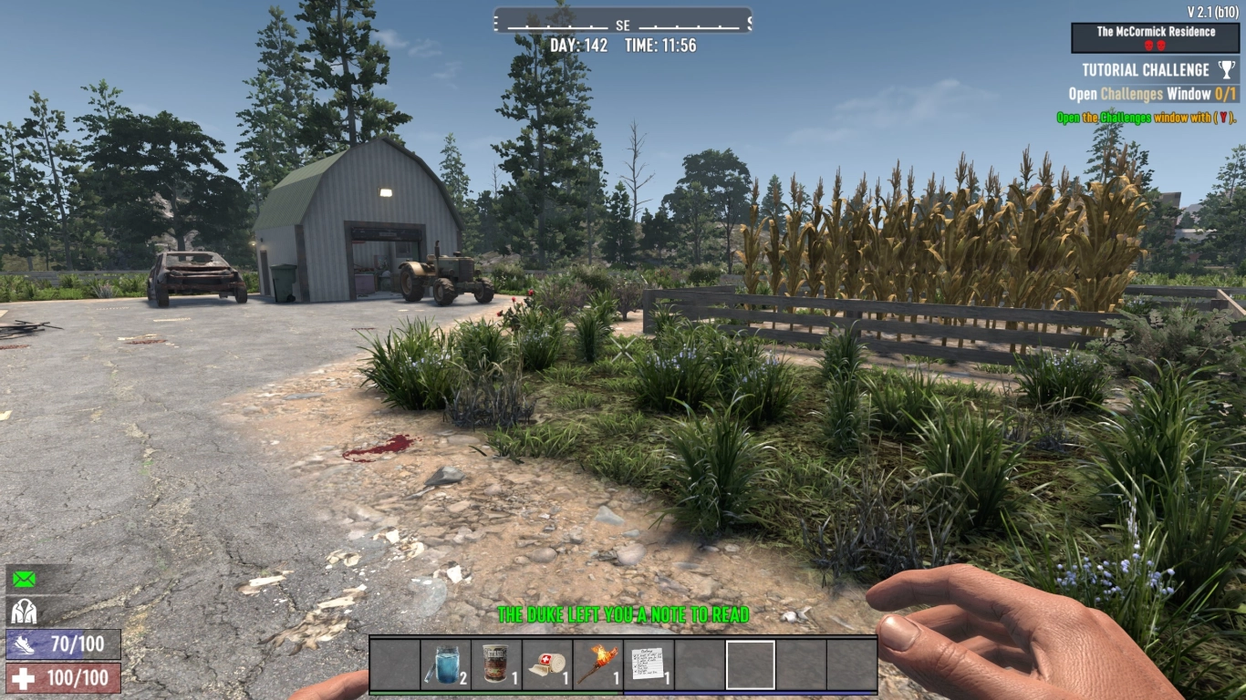 Valg af placering til 7 Days to Die 2.0-base: bakker, POI'er og sigtelinjer