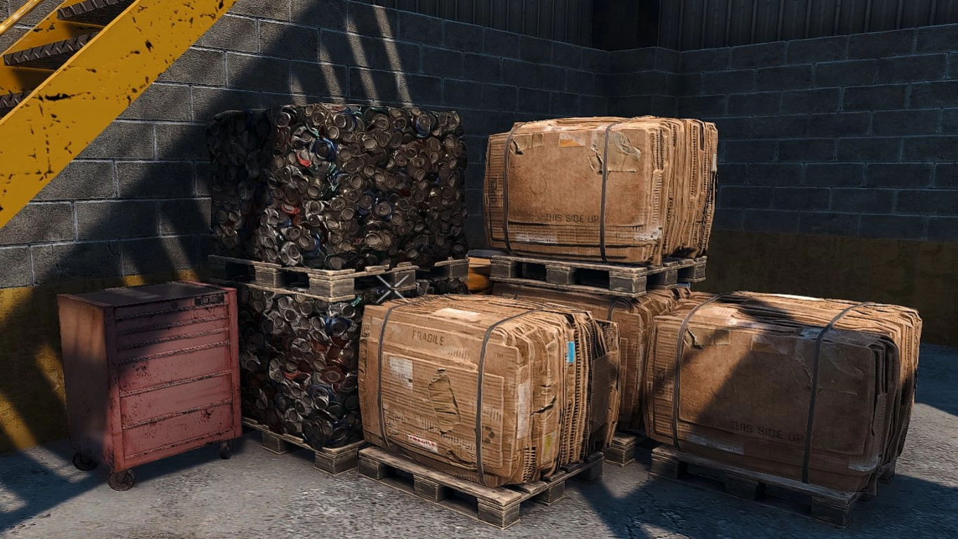 Materialesammenligning: træ, sten, beton og stål i 7 Days to Die 2.0