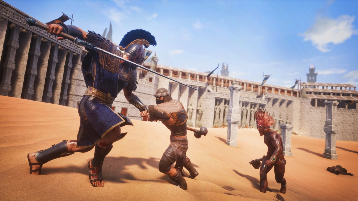Aquilonische Architektur im Jewel of the West DLC: Marmor, Bögen und Säulen in Conan Exiles