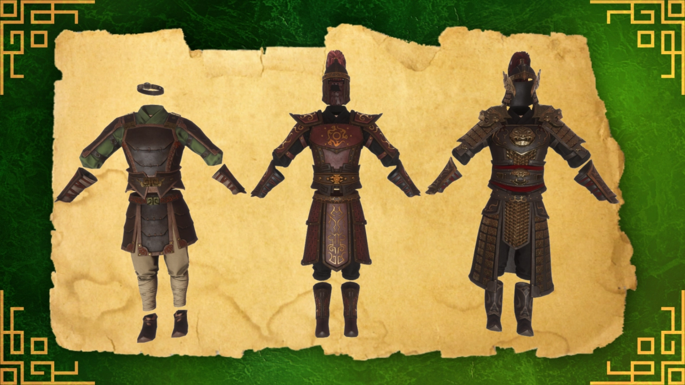 Khitan weapons and armour in the Conan Exiles Imperial East Pack