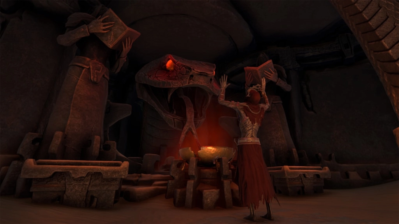 Estatuas, símbolos de culto y referencias a la película del pack Riddle of Steel en Conan Exiles