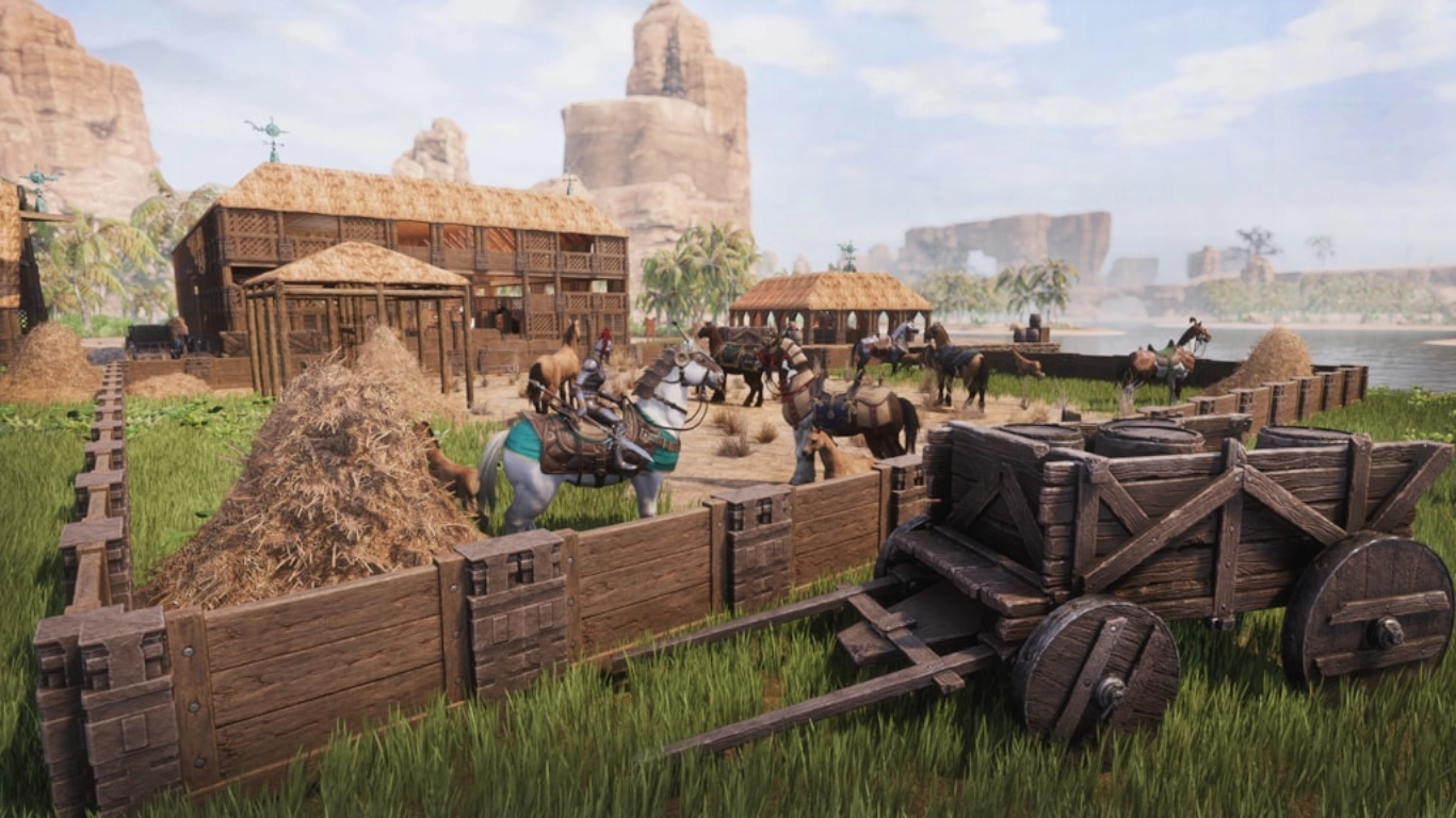 Animaciones de caballos y rendimiento de monta en Conan Exiles