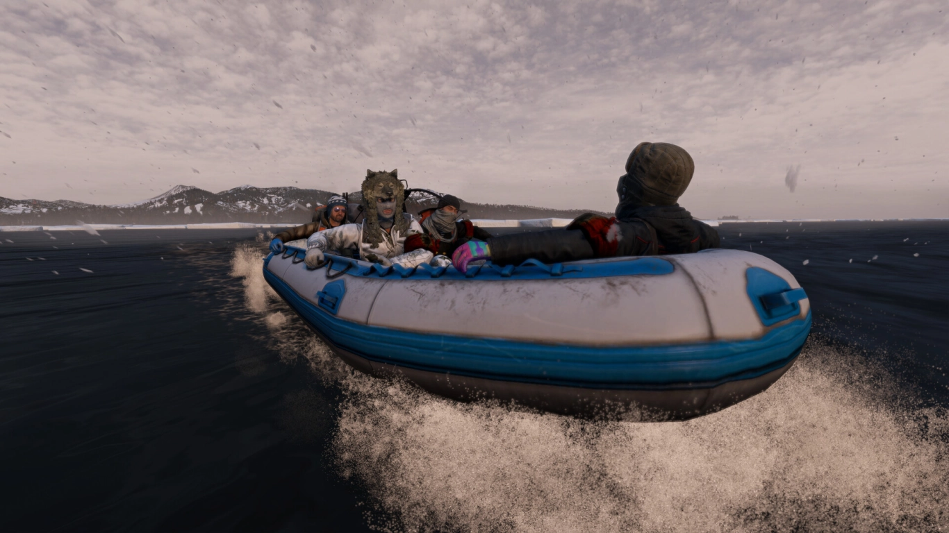 Exploração da ilha com bote inflável