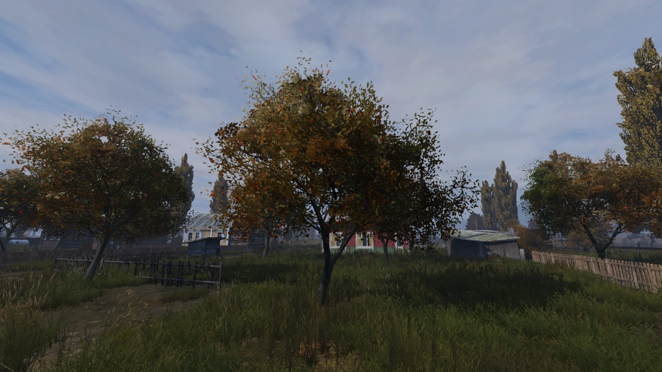 Game character searching for food in DayZ