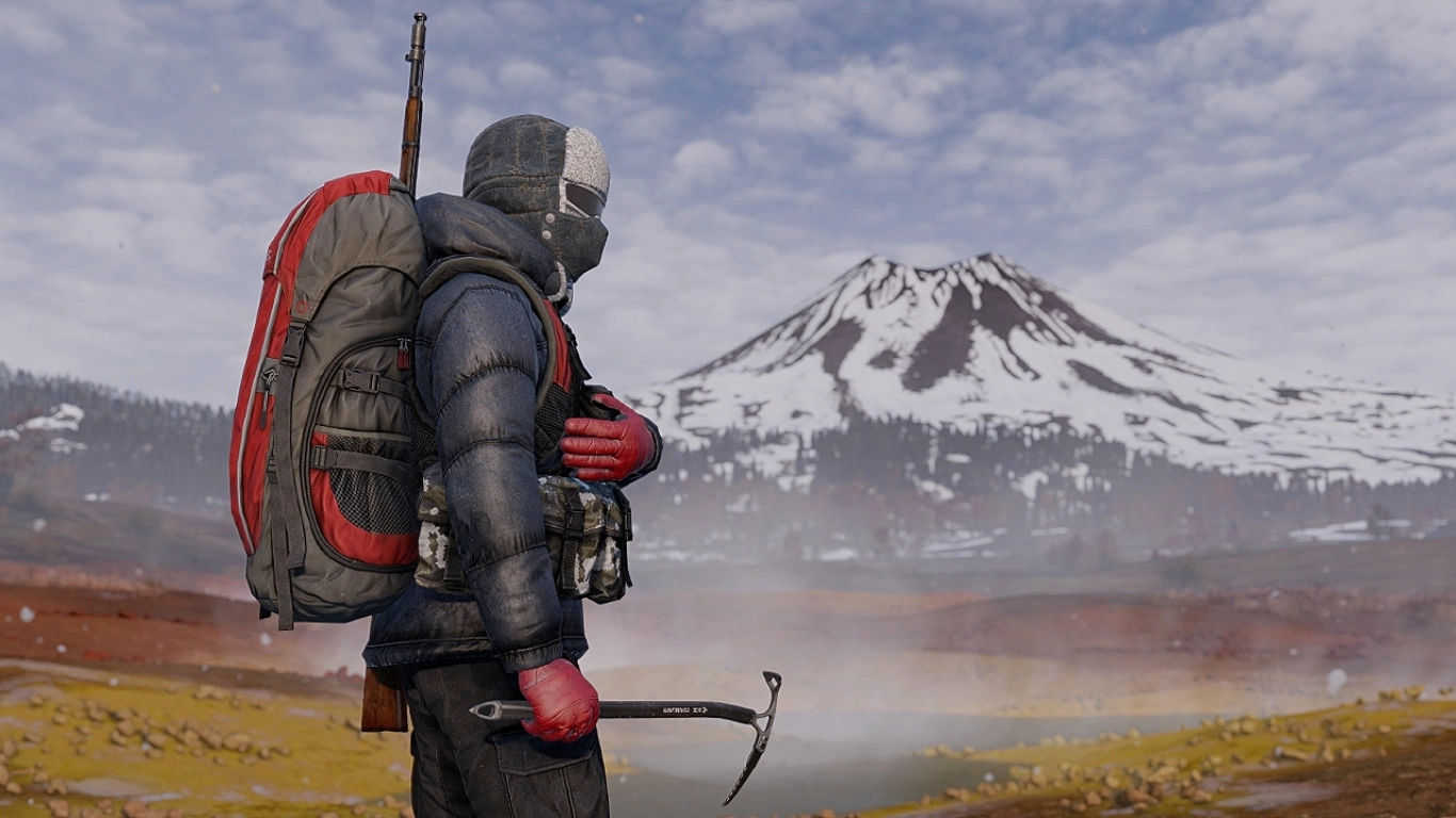 Game character keeping warm in DayZ