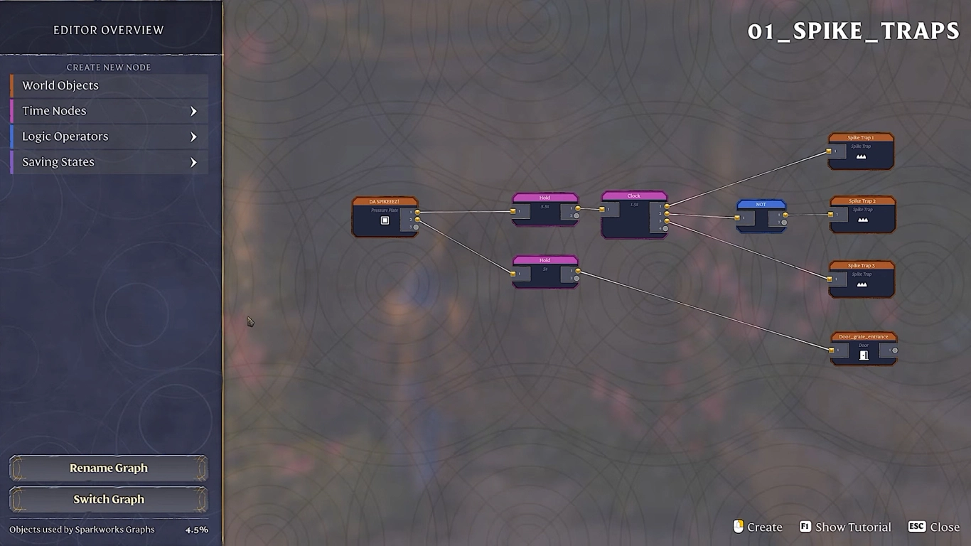Enshrouded Sparkwork-System für Automatisierung, Logik und Adventure-Sharing