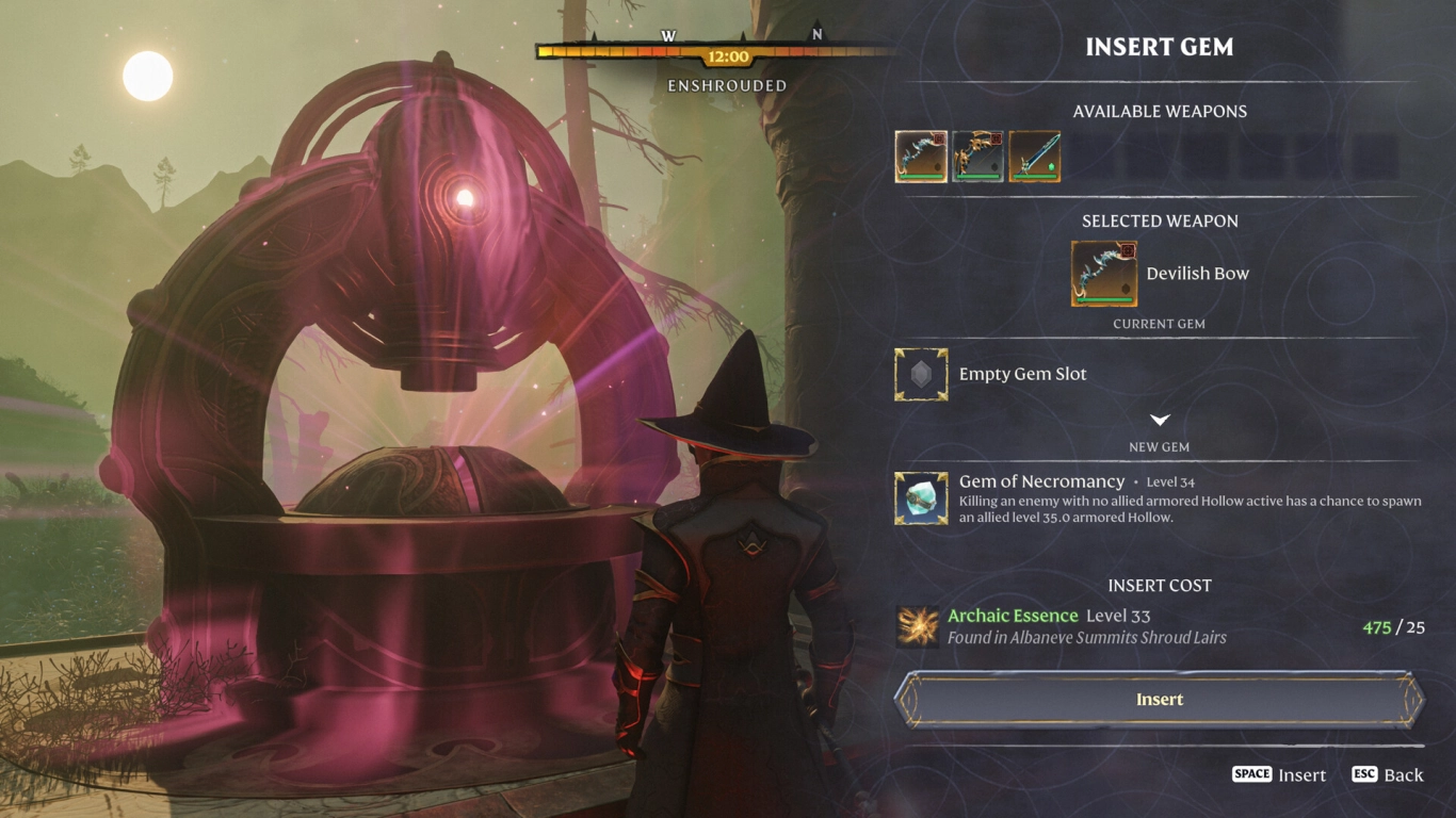 Enshrouded Juwelen und Gems für Waffen und Builds