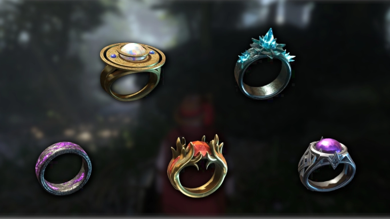 Enshrouded besondere Ringe mit Boni für Magie, Shroud und Erkundung
