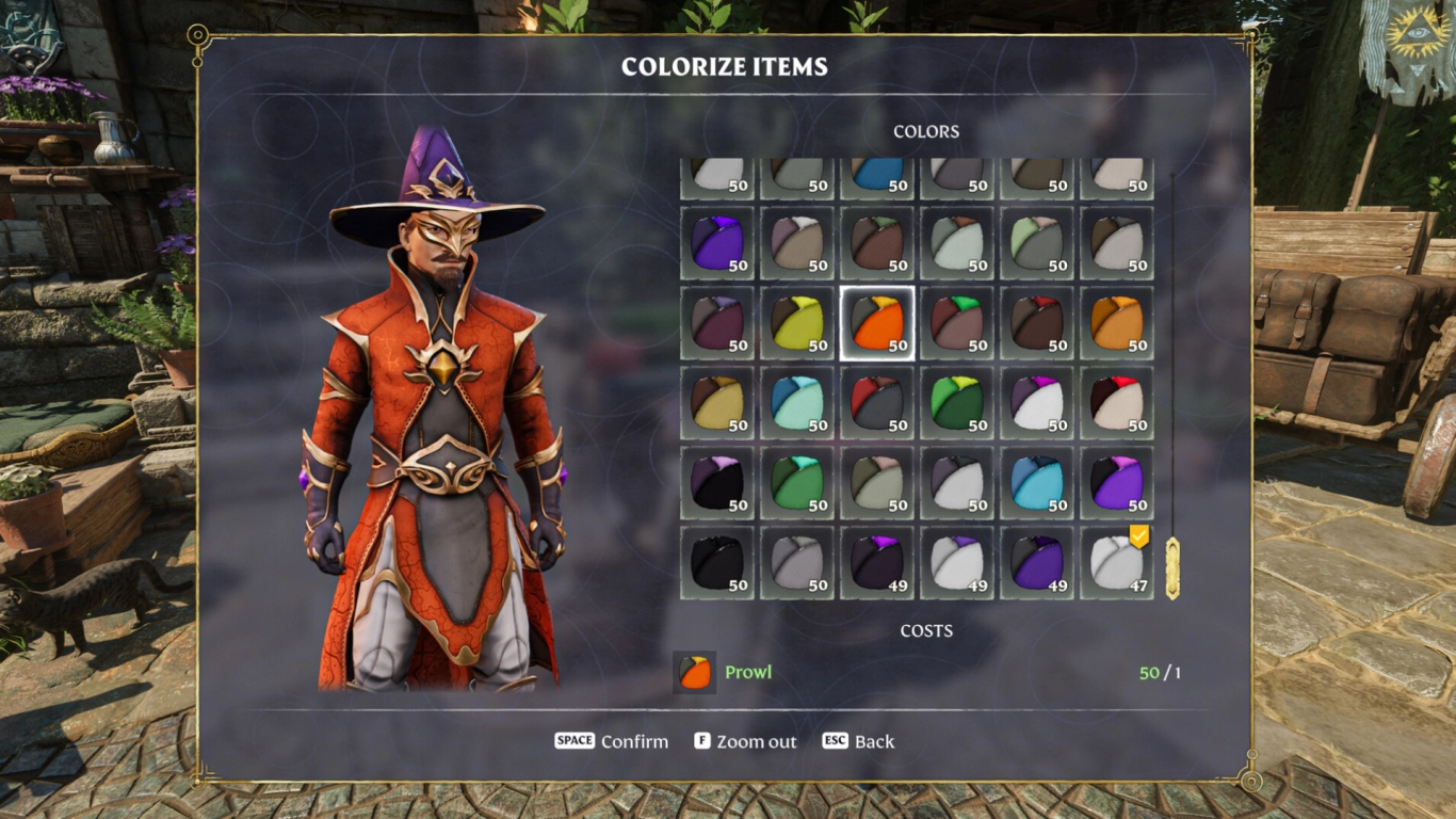 Enshrouded dyeing guide and the Alchemist’s dyeing station