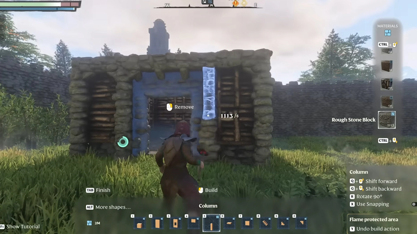 Enshrouded’da ev düzeni için duvarlar, merdivenler, pencereler ve kapılar inşa etmek