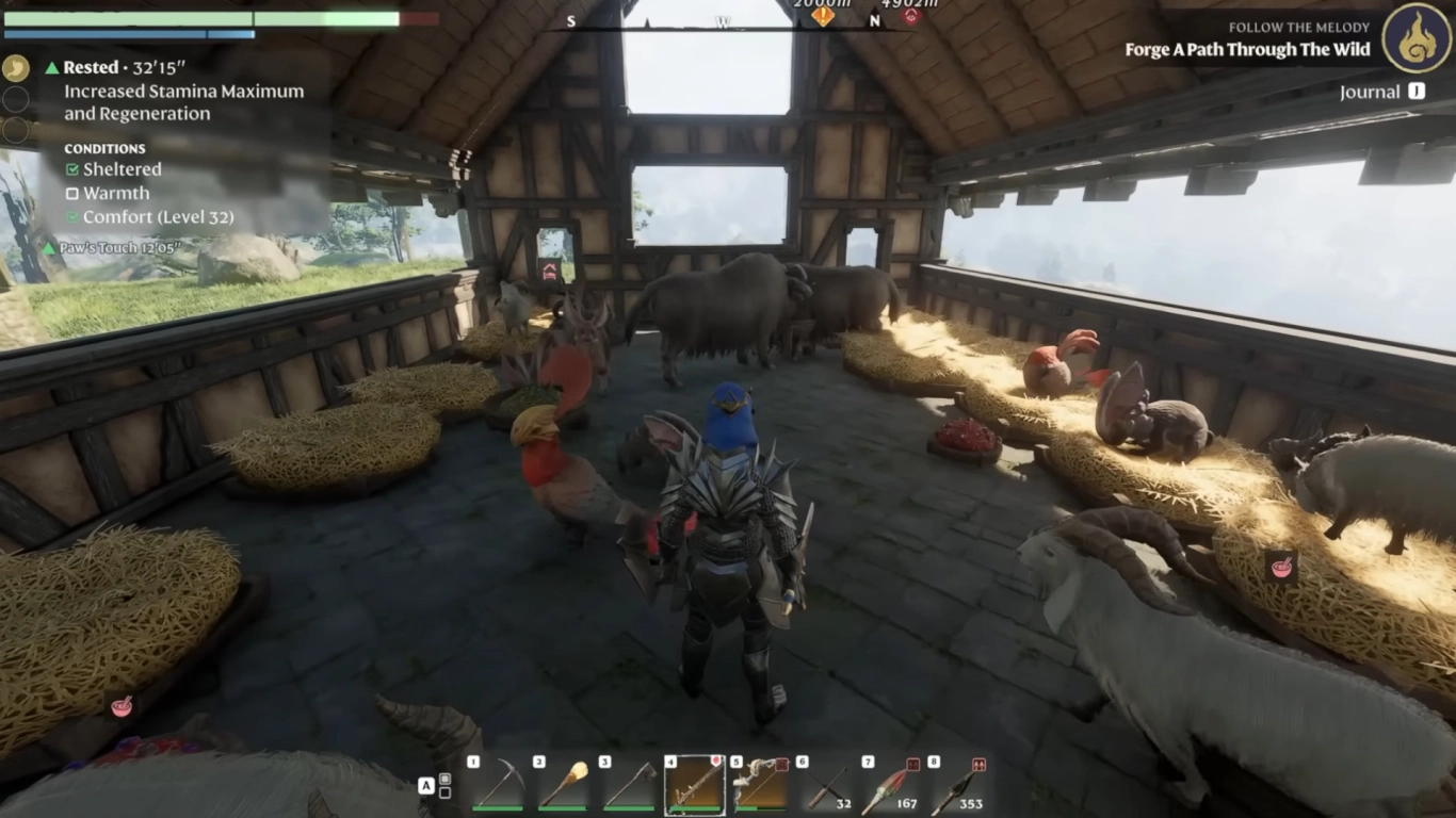 Reprodução: criar animais e educar bebés em Enshrouded