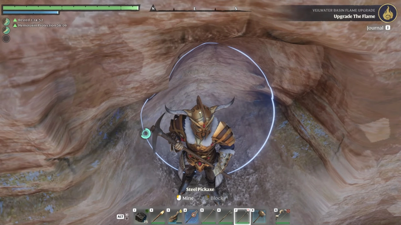 Enshrouded Klettern Terrain nutzen steile Hänge bezwingen