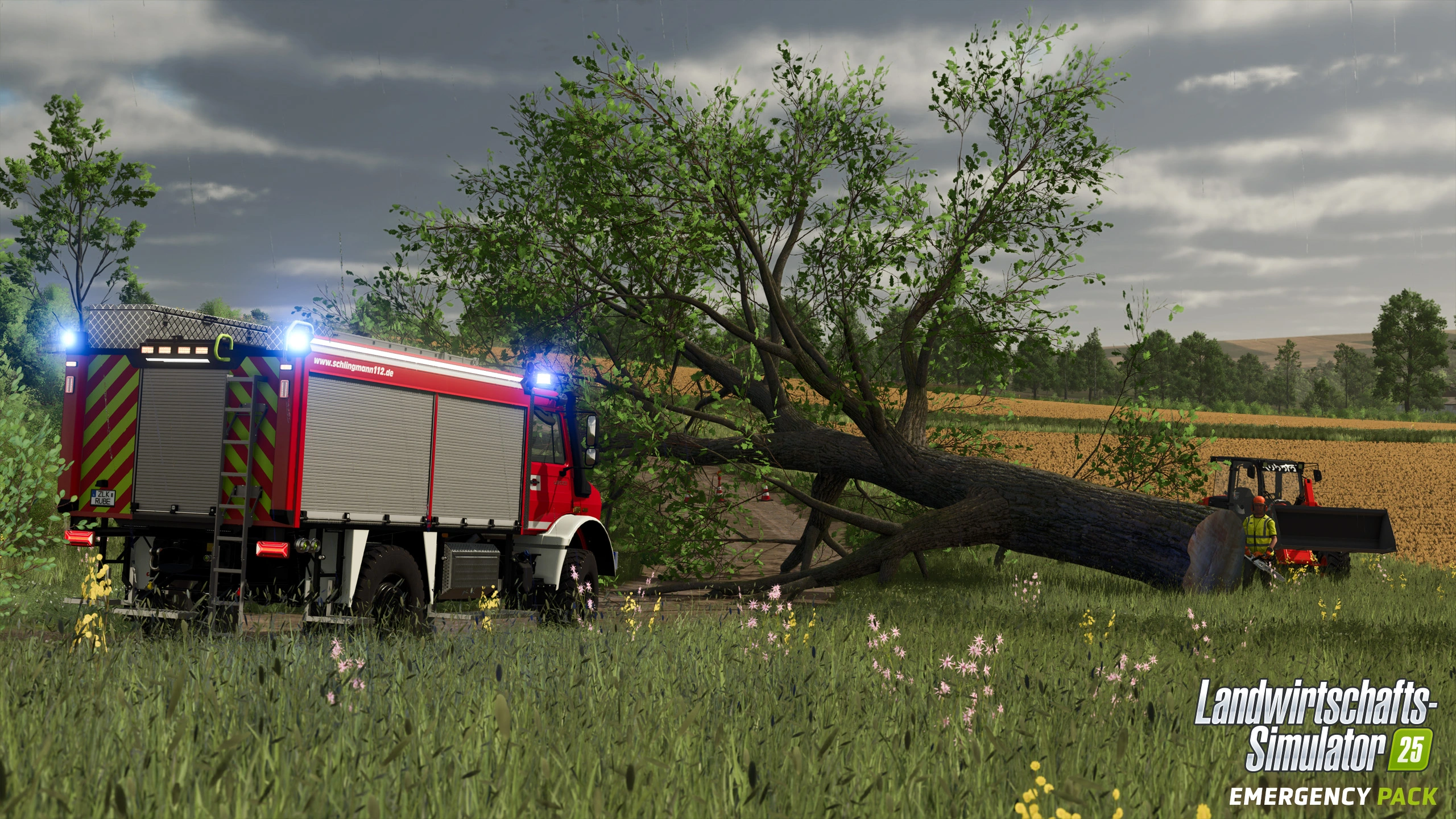 Schlingmann HLF 20 e TLF 3000 nell’Emergency Pack di Farming Simulator 25