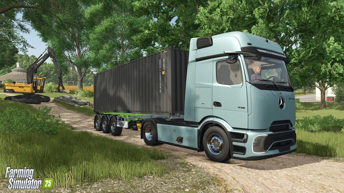 Farming Simulator 25 Mercedes-Benz Arocs in off-road use – timber and construction transport in the Trucks Pack