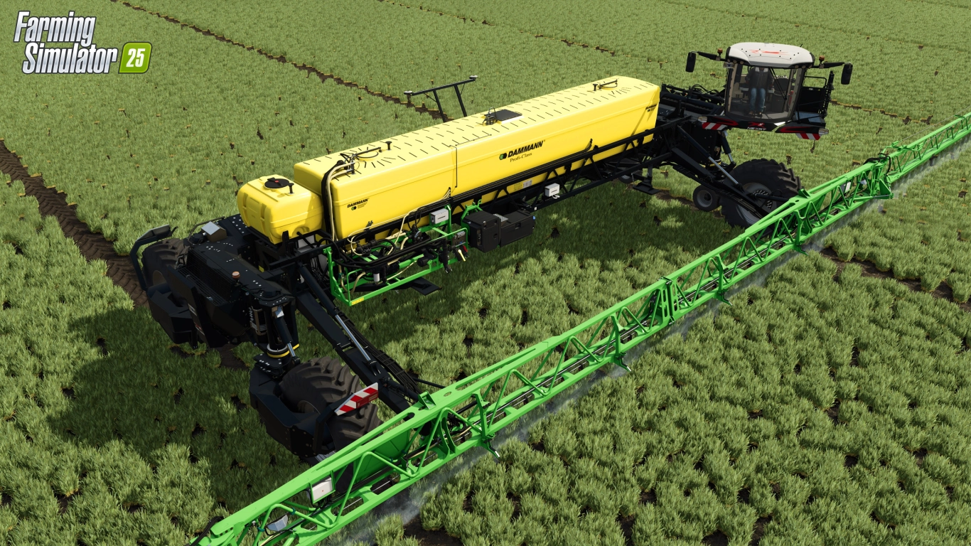 Larghezza di lavoro del NEXAT, manovre di svolta e logistica in Farming Simulator 25