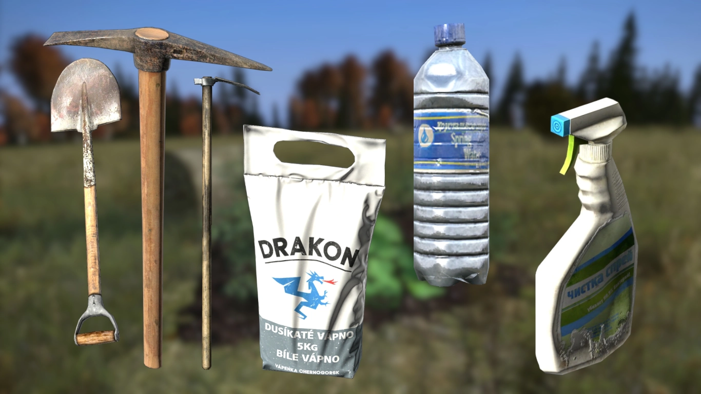 Strumenti per il giardinaggio in DayZ