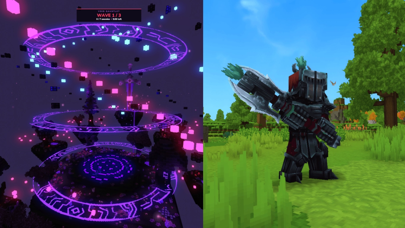 Hytale mod Endgame & QoL z ječami in šefi