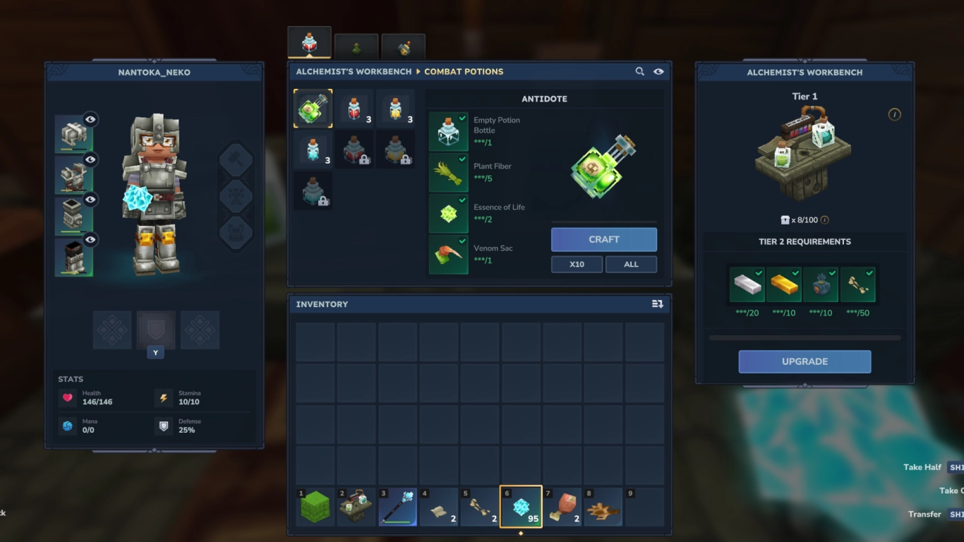 Hytale Alchemist's Workbench crafting materials and costs