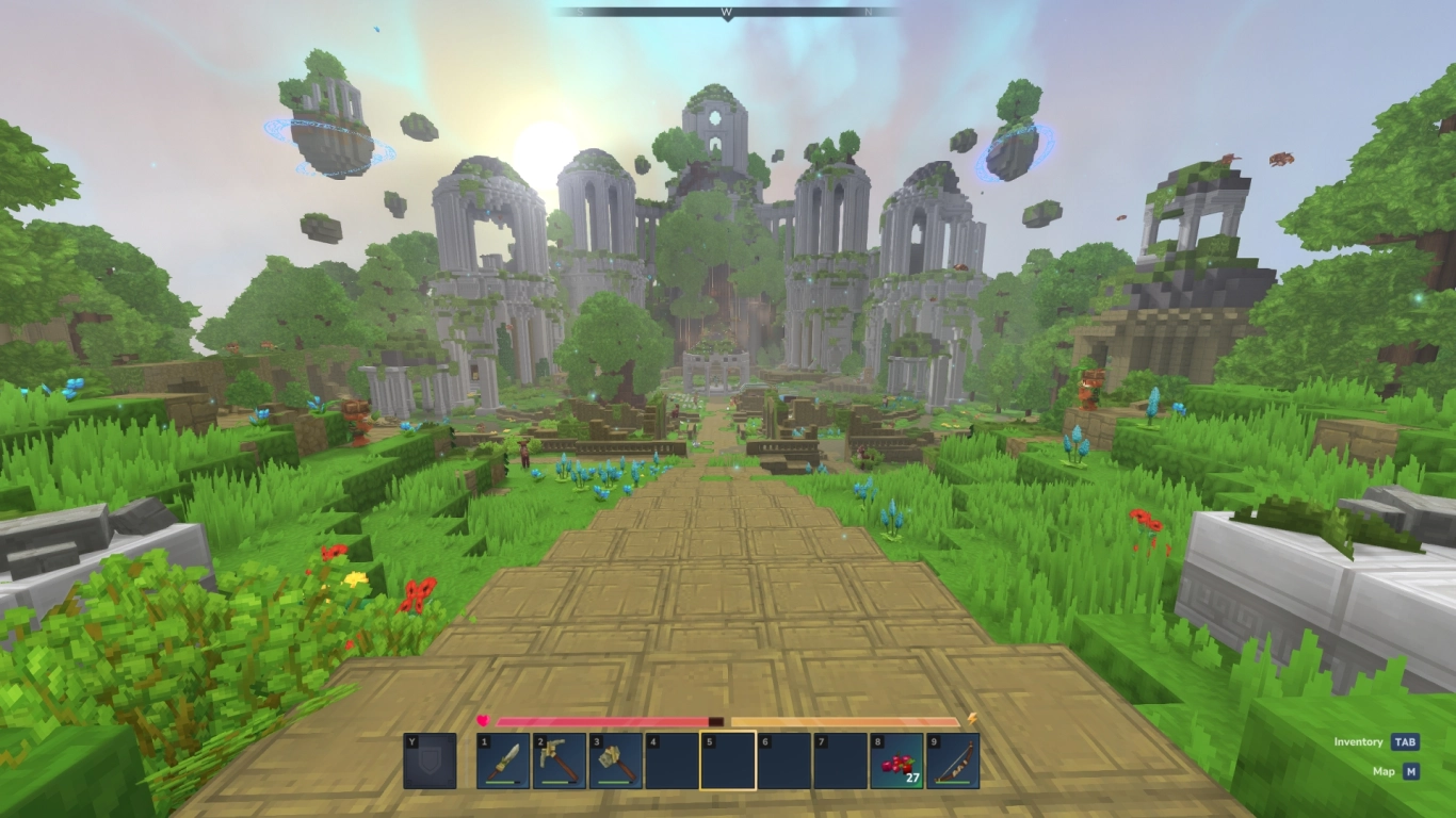 Hytale Forgotten Temple, portal och minnen