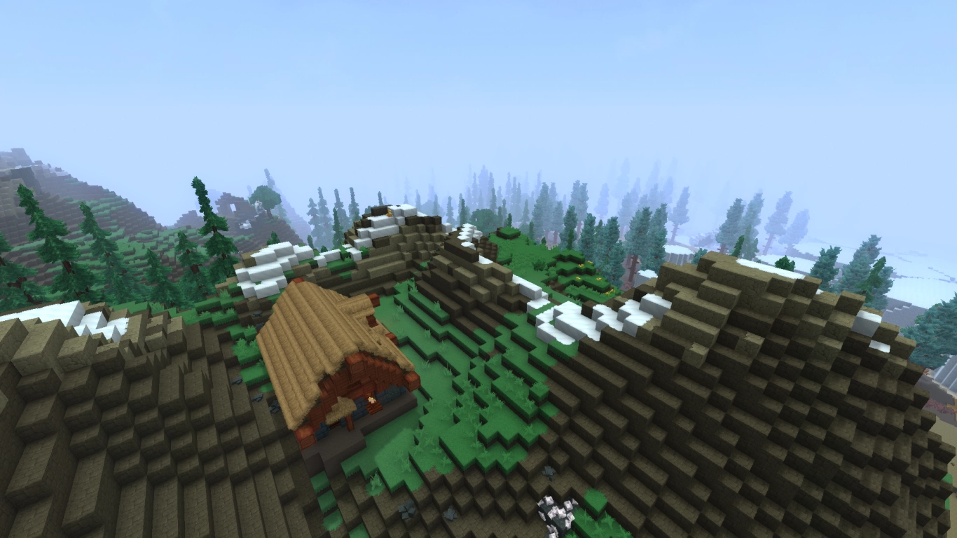 Hytale Whisperfrost Frontiers: base di montagna, rifugio alpino in Zona 3