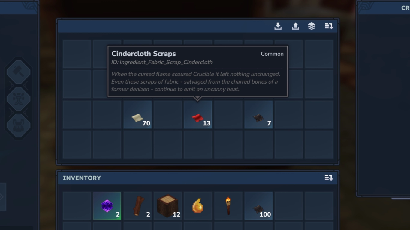 Hytale: kangaspalojen keruu – Linen, Shadoweave ja Cindercloth