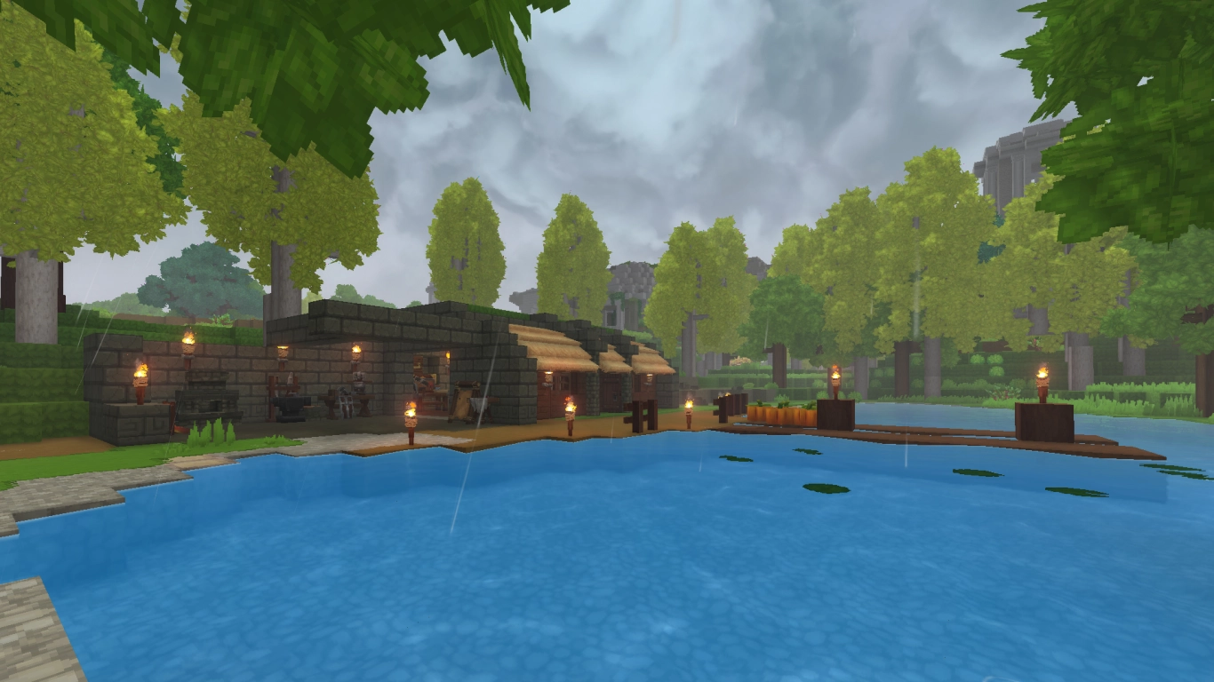 Hytale Werkbänke, Ofen und erste Base mit Feldern