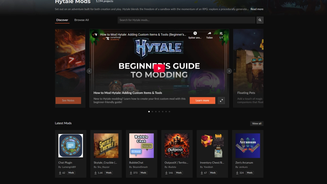 Hytale Mods installieren Anleitung Schritt für Schritt