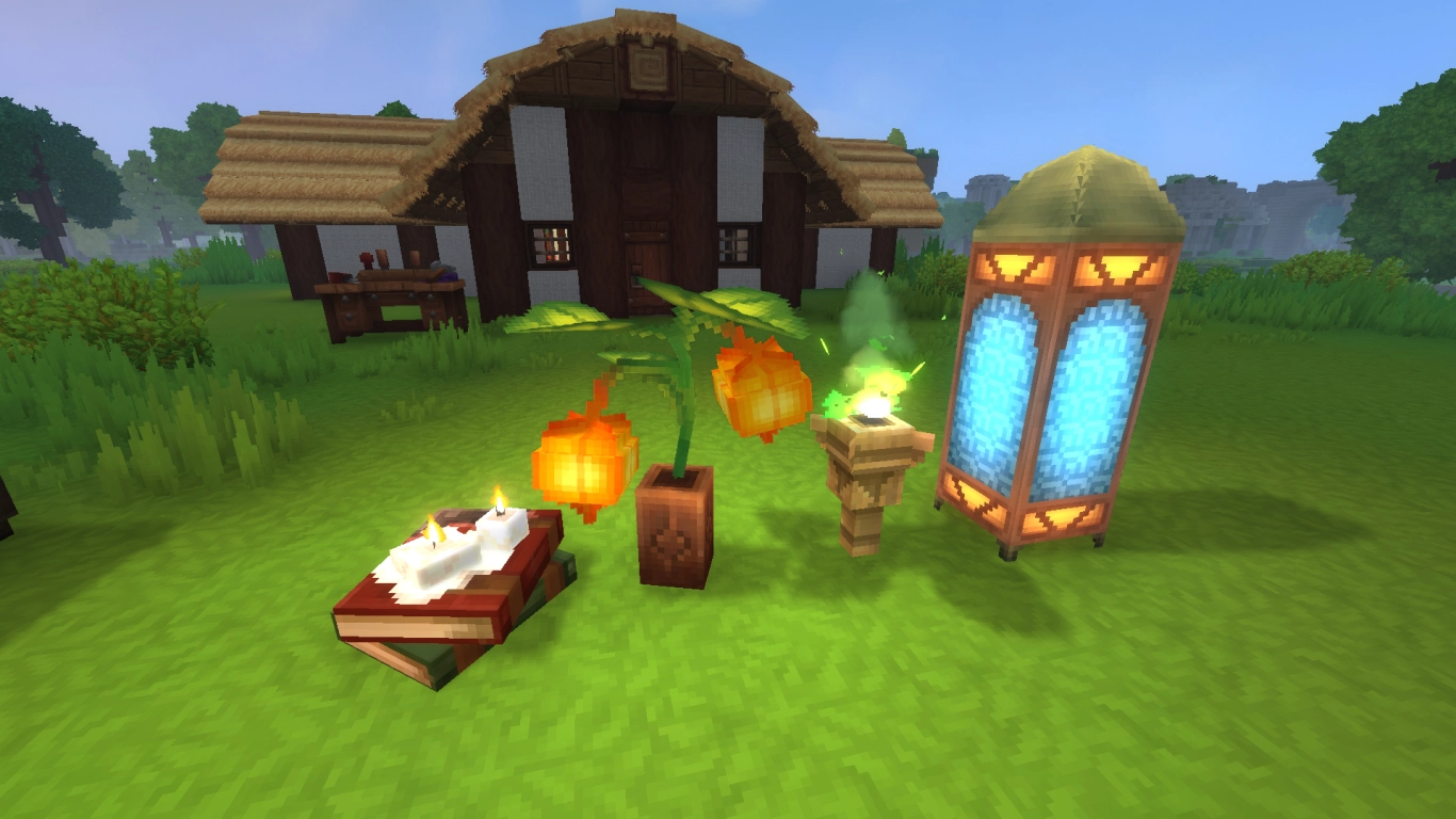 Hytale: lámparas y faroles como fuentes de luz