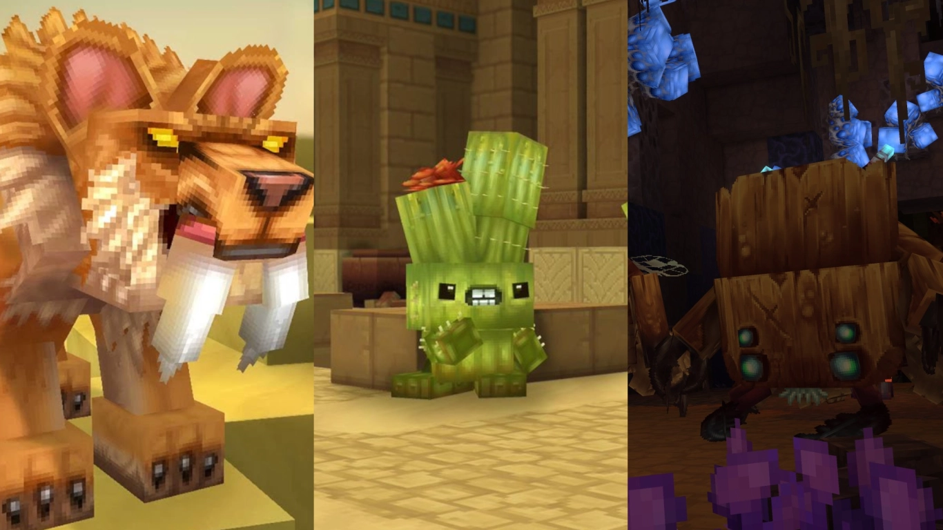 Hytale Zone 2 Desert: Scarak, scorpions, crocodiles, and sabertooth tigers