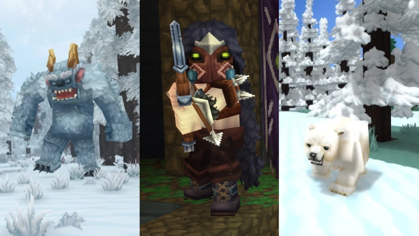 Hytale Zone 3 Snow biomes: Fight Outlanders, polar bears, snow leopards, and the Yeti
