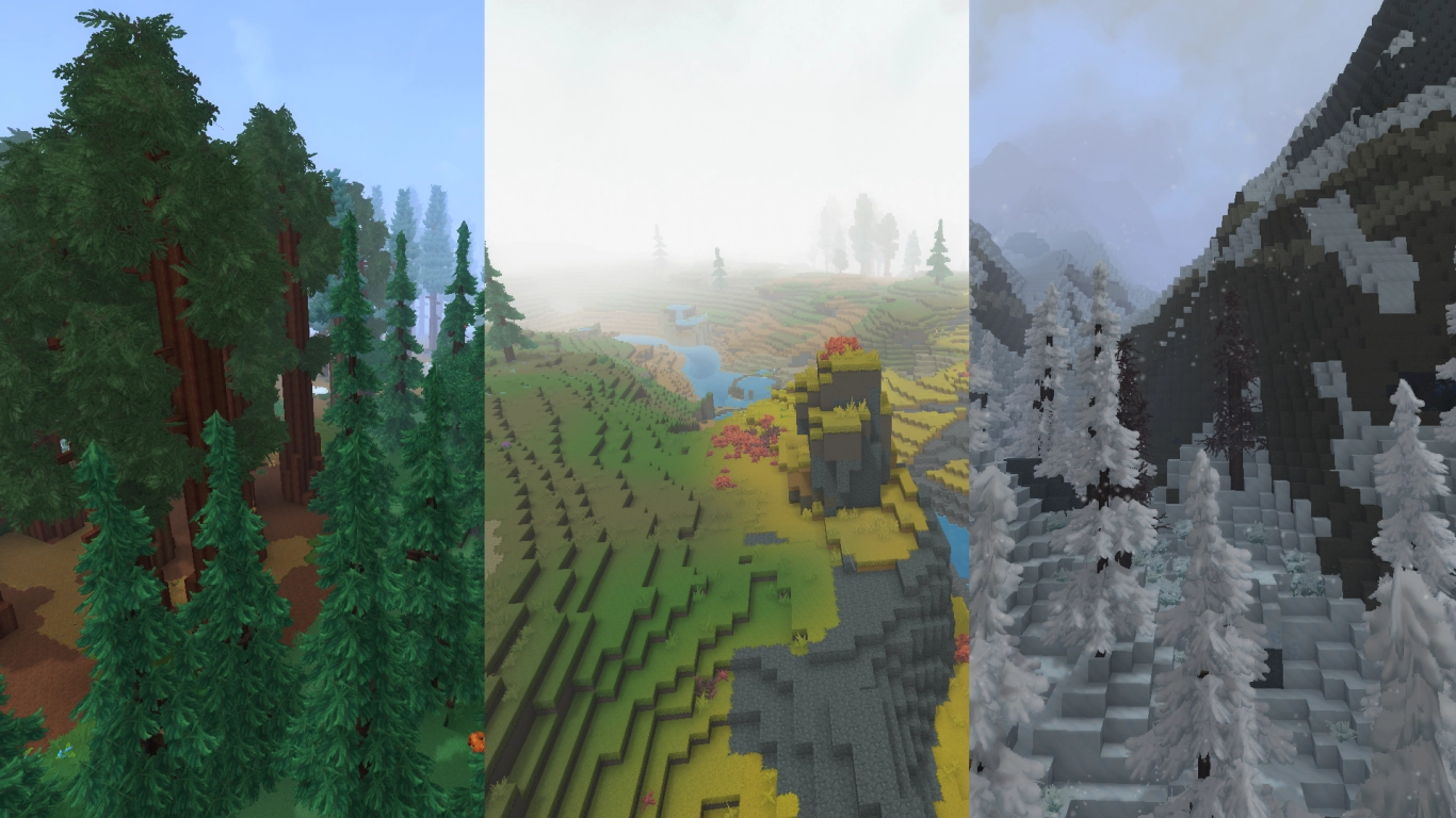 Hytale Whisperfrost Frontiers biomy a zvířata v zóně 3