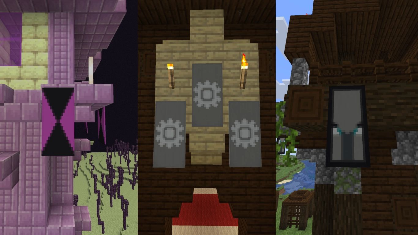 Minecraft'ta Çeşitli Bannerlar