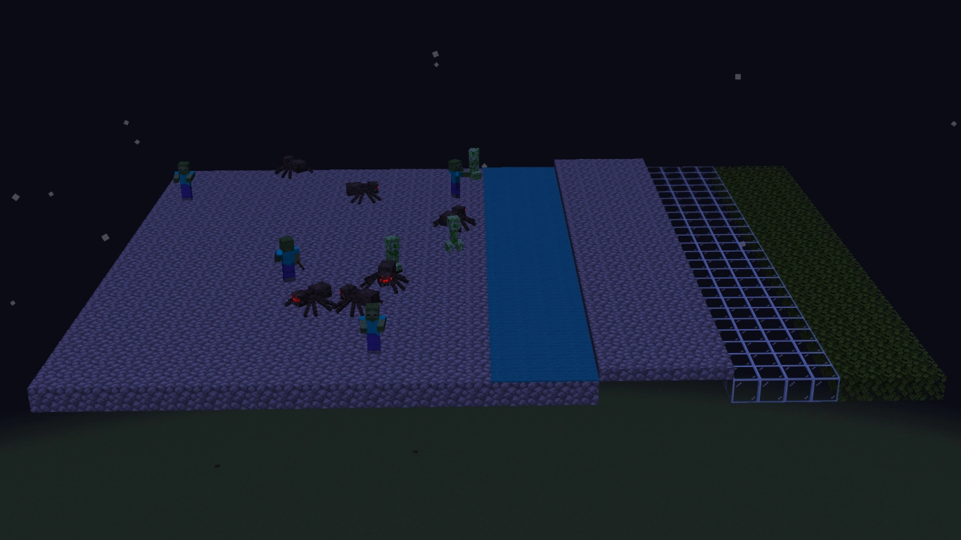 Spawn-sichere Blöcke wie Stufen, Teppiche und Glas in Minecraft