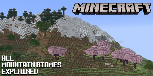 Minecraft Berg-Biome: Kirschblüten, Puderschnee und Smaragde