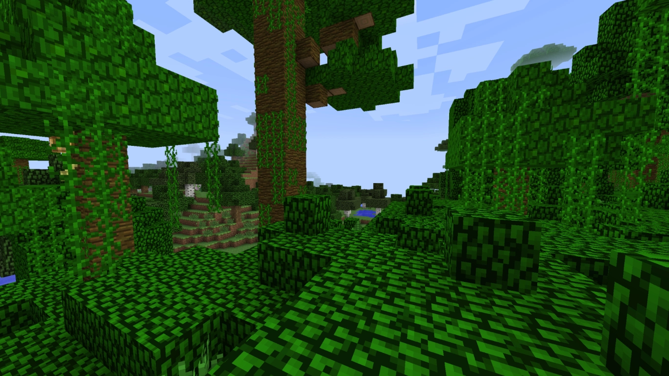 Minecraft 1.3 avec jungle, émeraudes et commerce avec les villageois