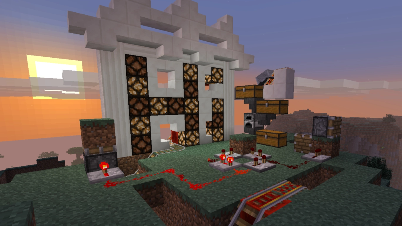 Minecraft 1.5 Redstone Update avec entonnoirs, quartz et comparateur