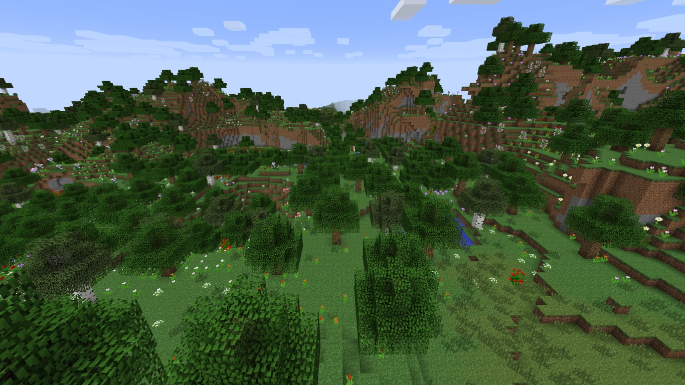 Minecraft 1.7 mise à jour des biomes avec savane, badlands et verre coloré