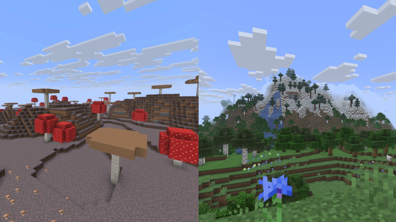Kontinentalitet och avstånd till oceaner avgör biomer i Minecraft