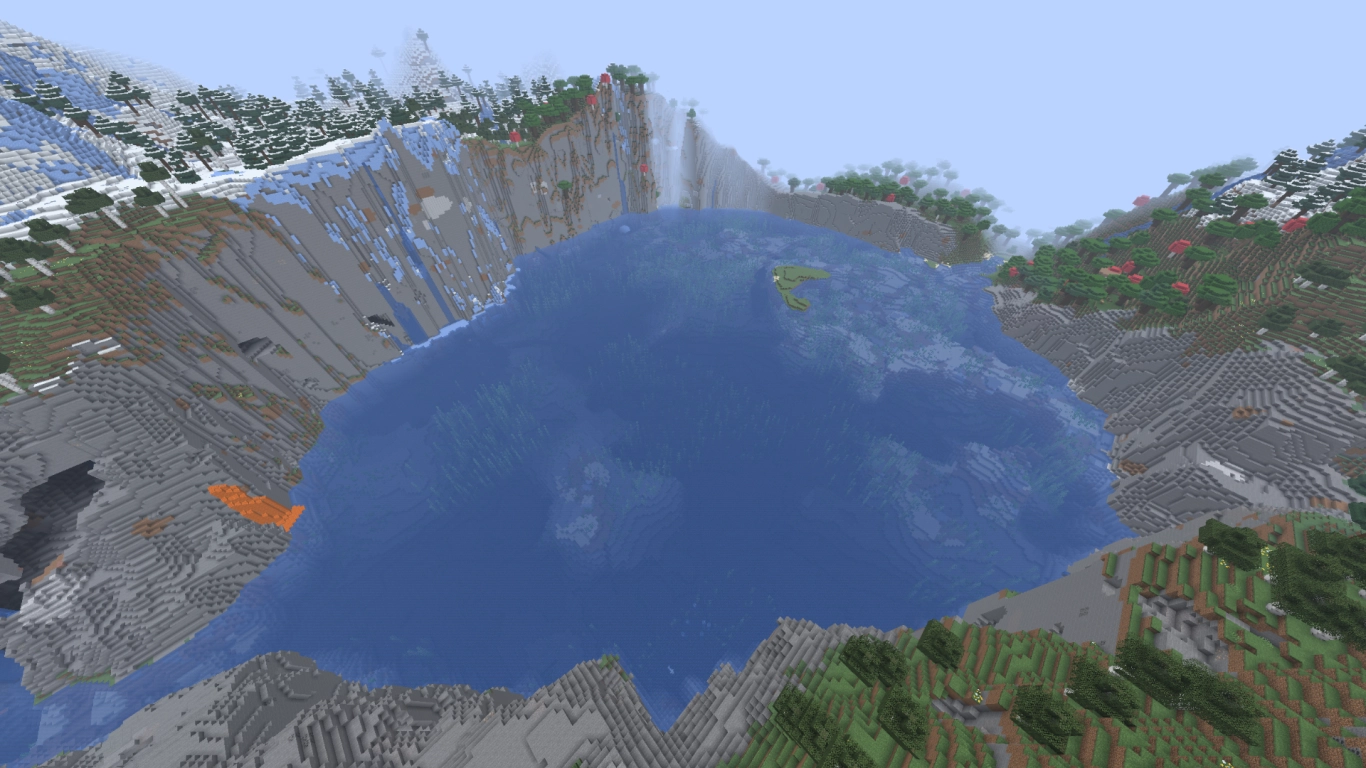 Särprägel (Weirdness) för biomvarianter samt floder, dalar och toppar i Minecraft