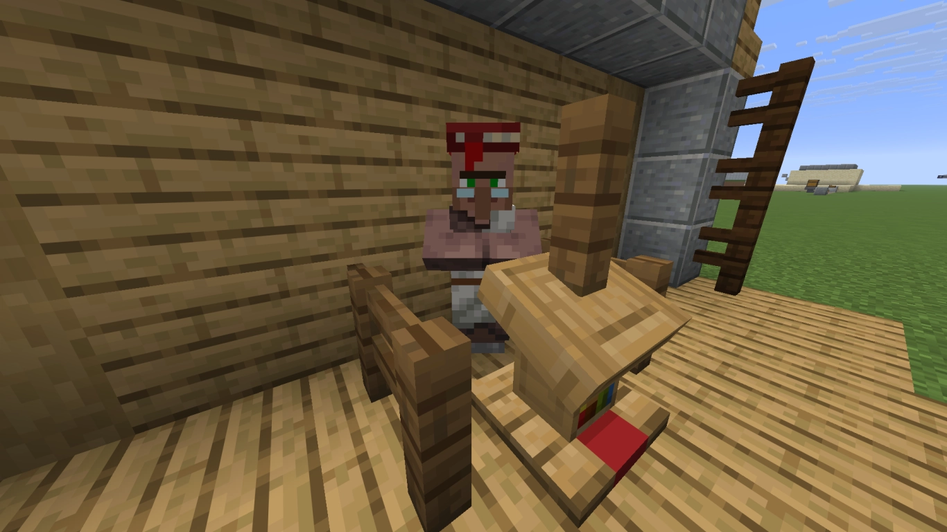 Minecraft’ta kürsü, kütüphaneci ve redstone sinyali