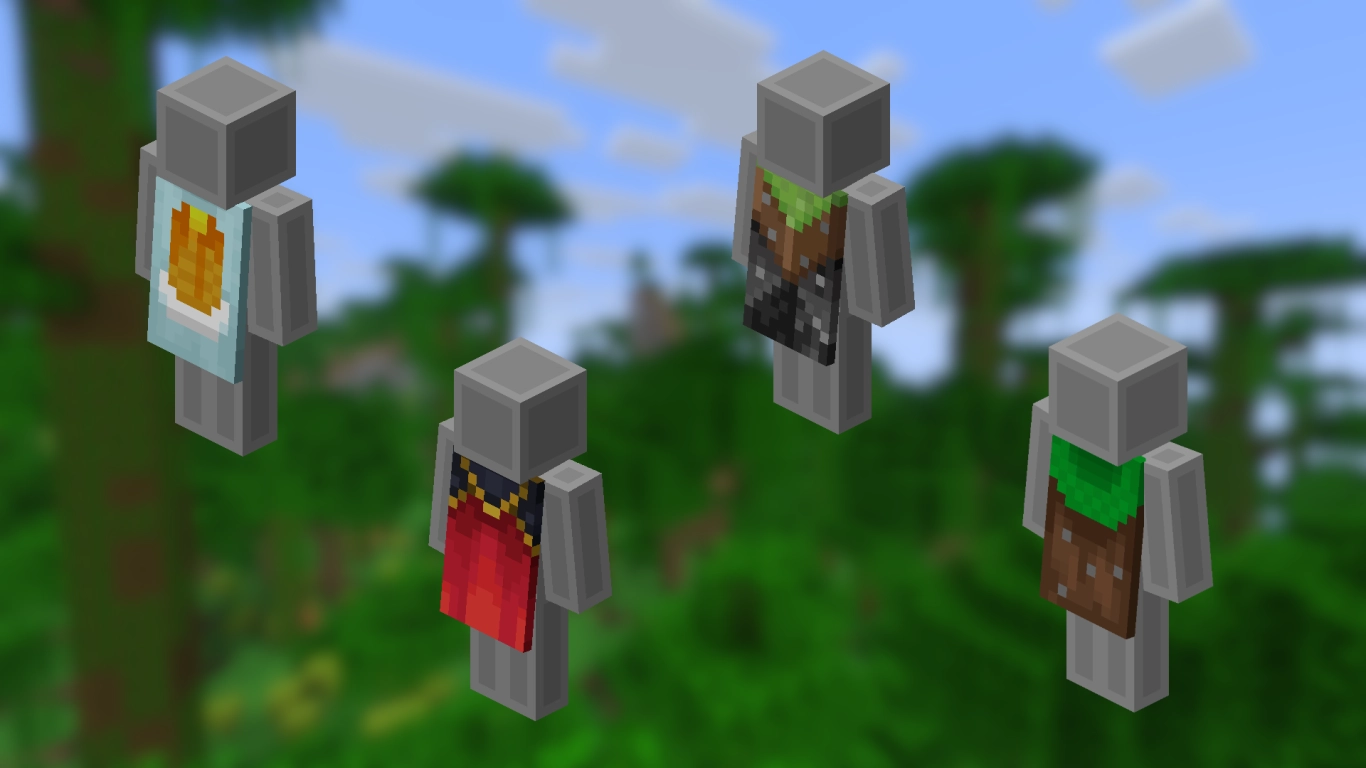 Capes liées au compte Minecraft : Pan, Migrator, One Vanilla et Common