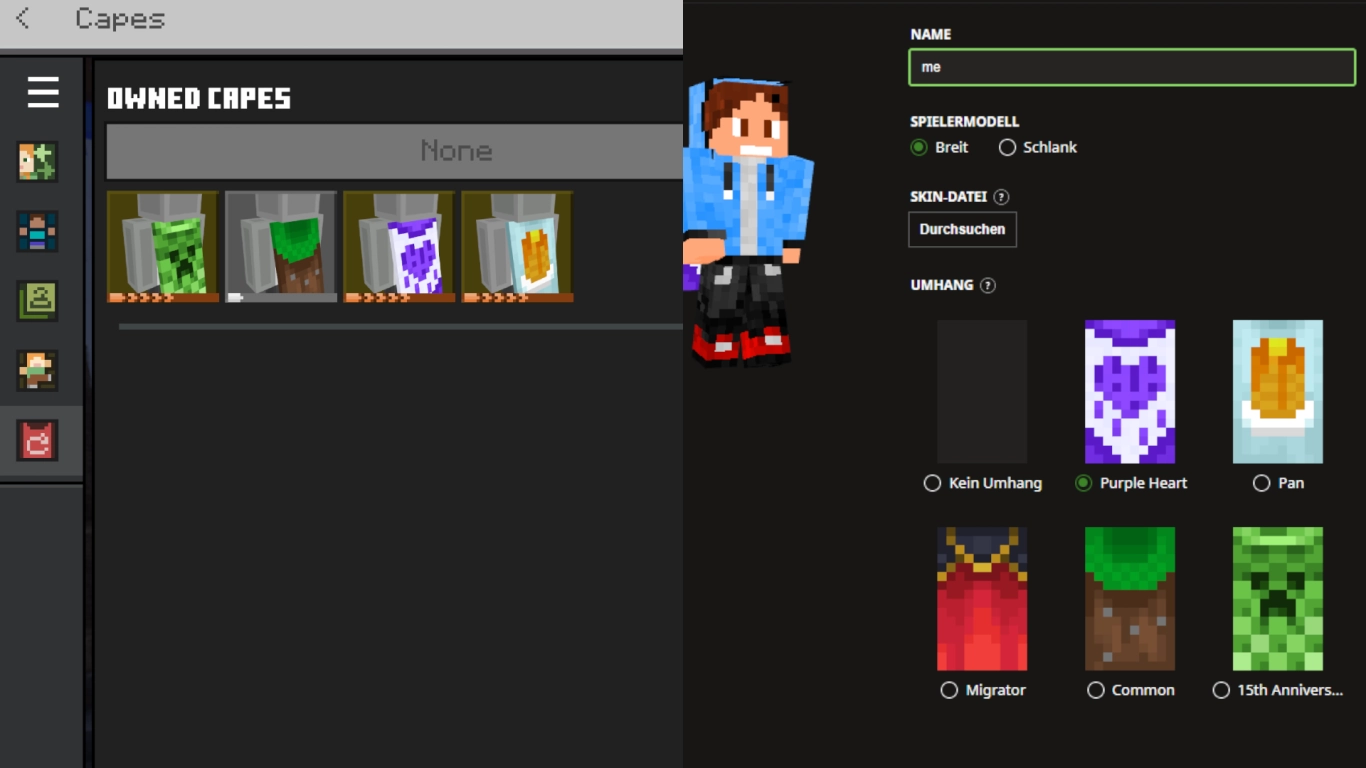 Équiper une cape dans Minecraft Java et Bedrock : guide pas à pas