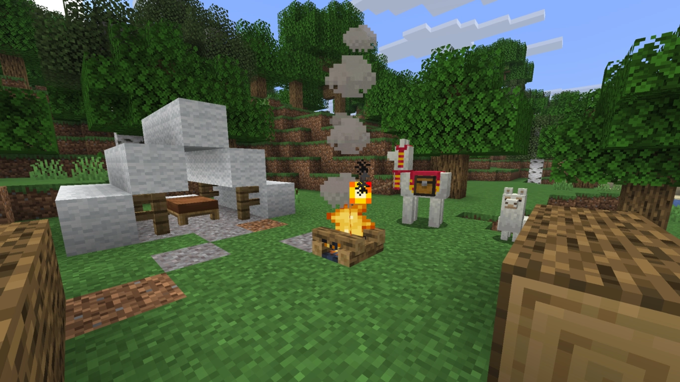 Minecraft Nomaden-Herausforderung mit Reittieren und Loot auf Reisen