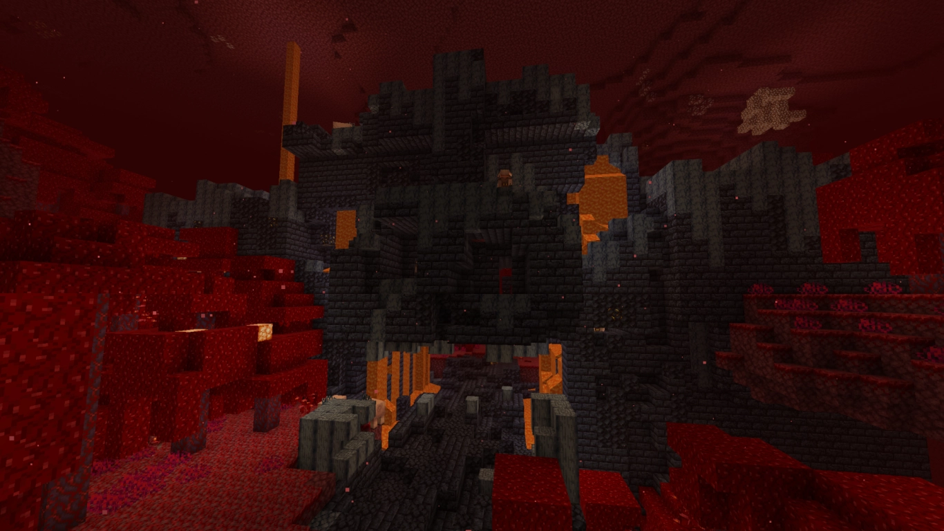 Minecraft Start im Nether mit Piglins Bastionen und Biomen