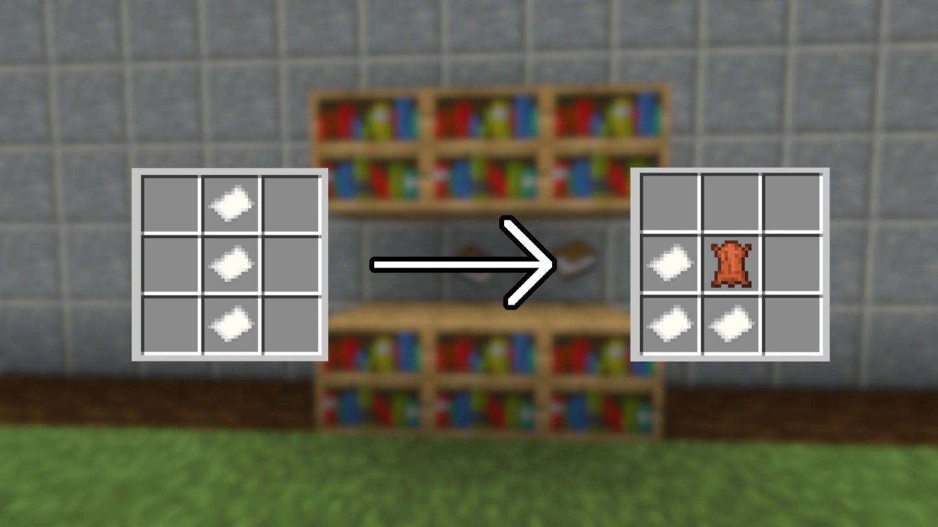Minecraft Buch craften mit Papier und Leder